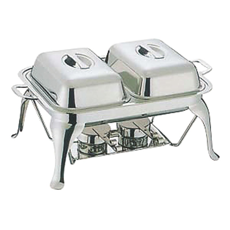 SW 18-8スタッキング 角チューフィングディッシュ W 20インチ 1個（ご注文単位1個）【直送品】