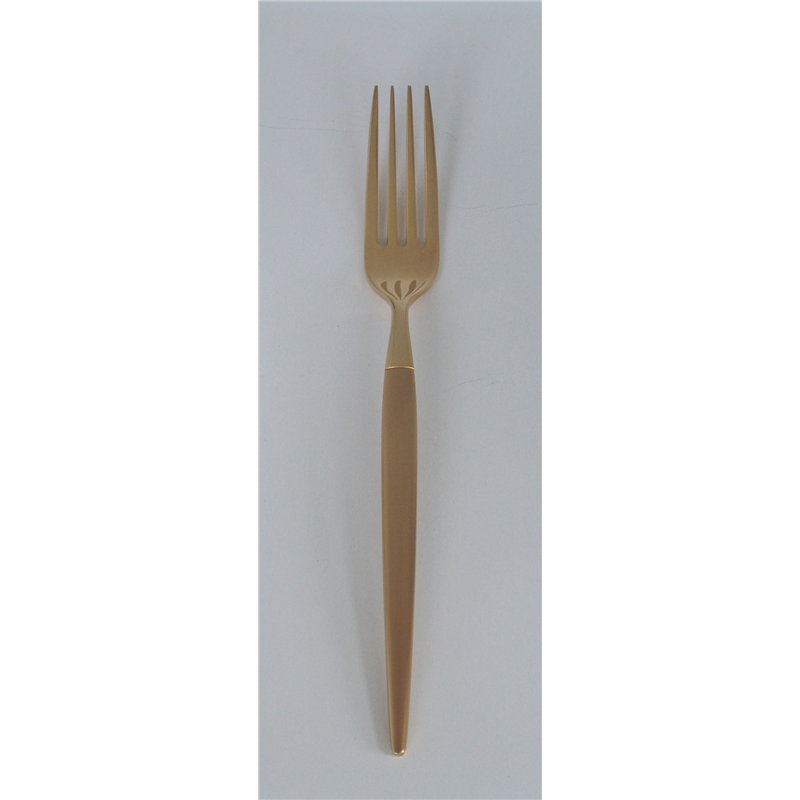 LW №12500 18-10ミルトア 金仕上 デザートフォーク 1個(ご注文単位1個)【直送品】