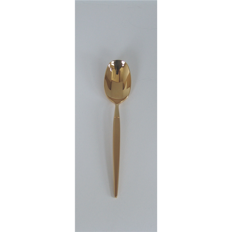 LW №12500 18-10ミルトア 金仕上 ティースプーン 1個（ご注文単位1個）【直送品】