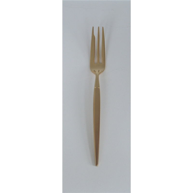 LW №12500 18-10ミルトア 金仕上 ケーキフォーク 1個（ご注文単位1個）【直送品】