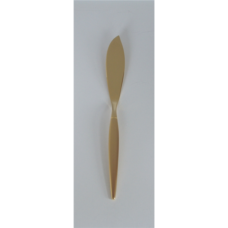 LW №12500 18-10ミルトア 金仕上 バターナイフ 1個（ご注文単位1個）【直送品】