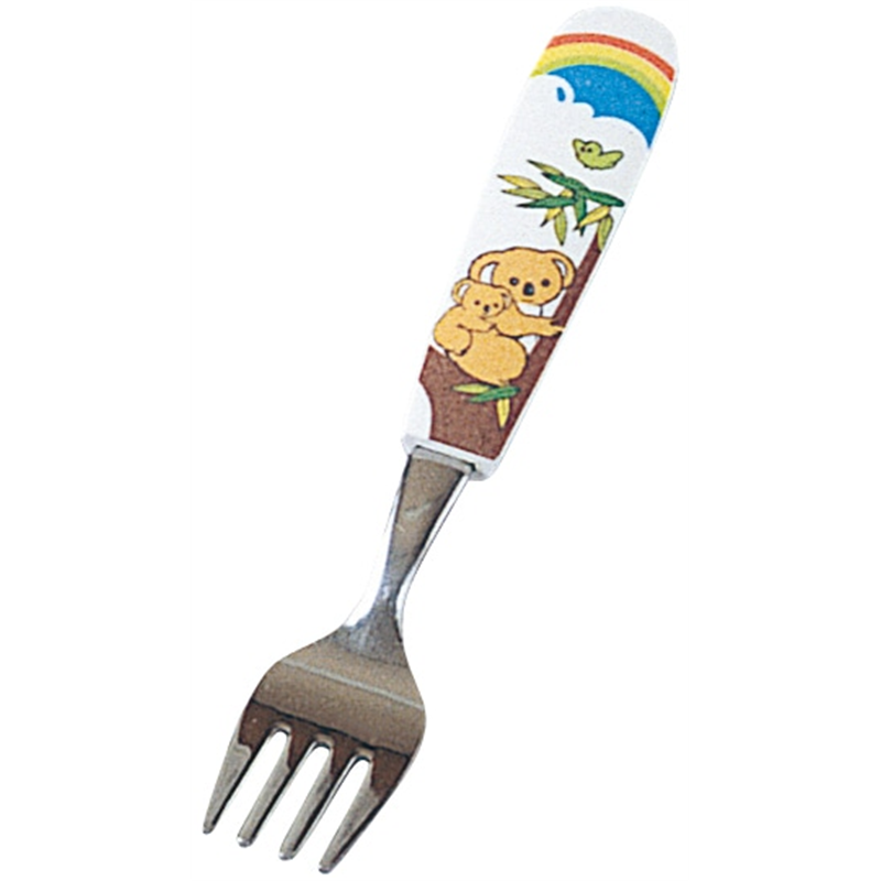 PC柄お子様フォーク L-42 コアラフォーク 1個（ご注文単位1個）【直送品】