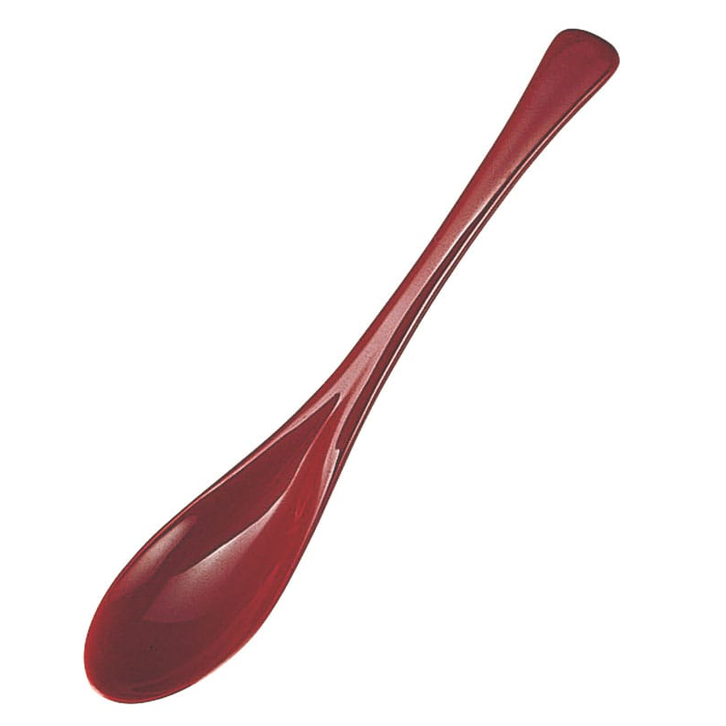 かゆスプーン朱 1個（ご注文単位1個）【直送品】