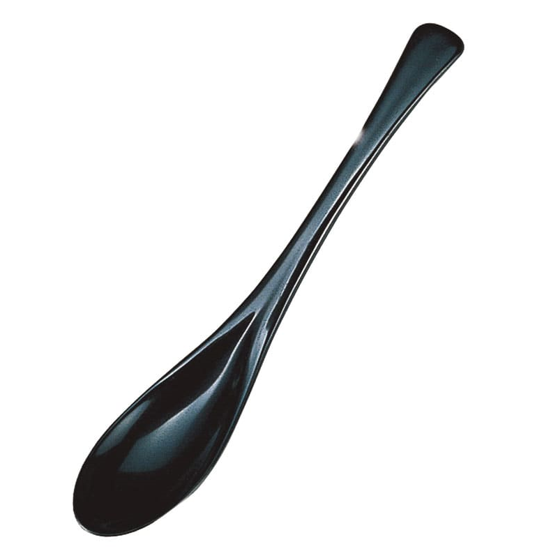 かゆスプーン黒 1個（ご注文単位1個）【直送品】