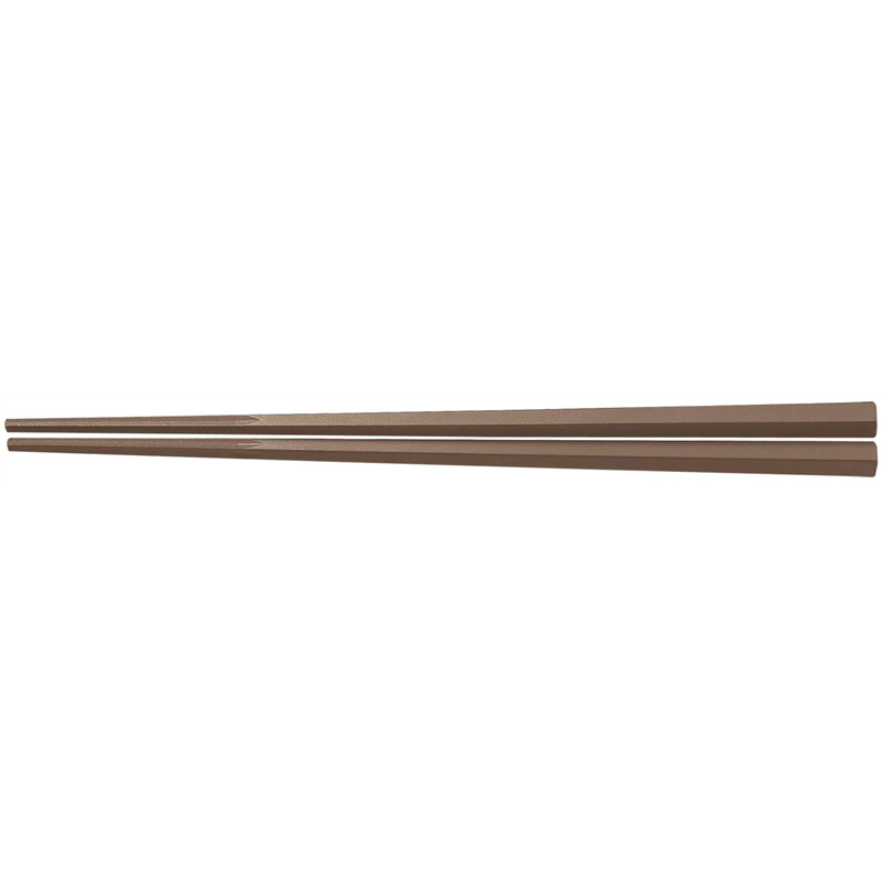 PM-107 ぐる麺箸 21cm 茶 1個（ご注文単位1個）【直送品】