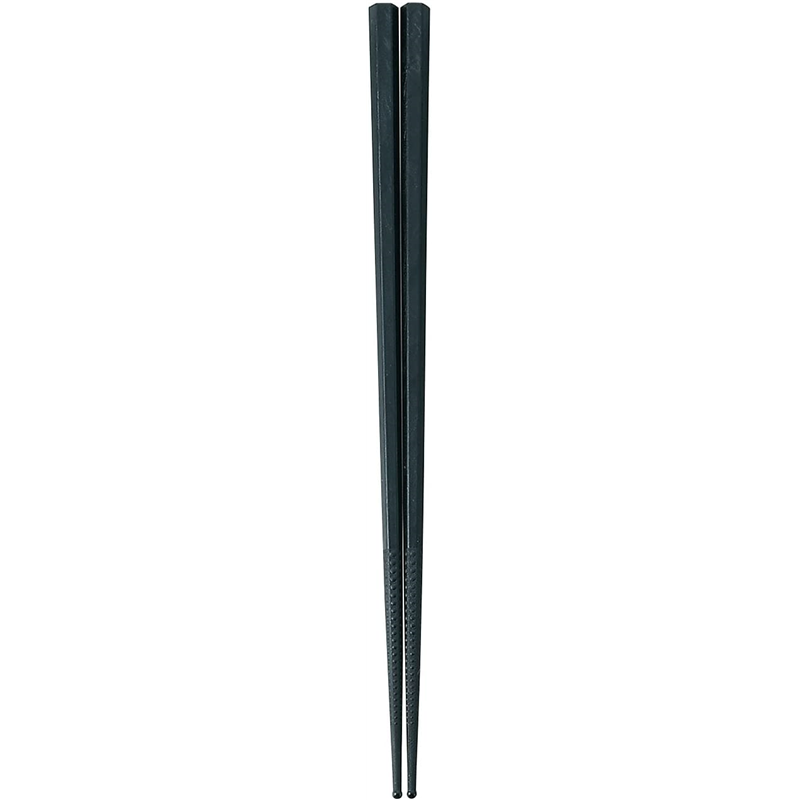 PM-324 ダブルエンボス食事箸 黒23cm 1個（ご注文単位1個）【直送品】