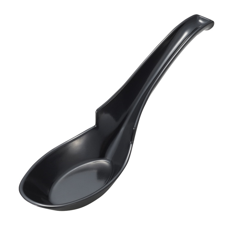 C-74 ラーメンレンゲスプーン (黒) 1個（ご注文単位1個）【直送品】