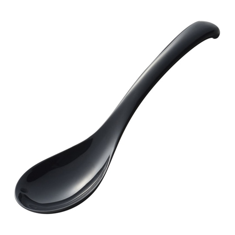 GM-4100 いろいろ使える便利なレンゲ 大 ブラック 1個（ご注文単位1個）【直送品】