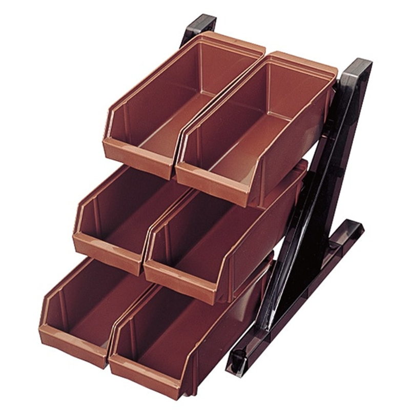 BK オーガナイザー 3段2列 ブラウン 1個（ご注文単位1個）【直送品】