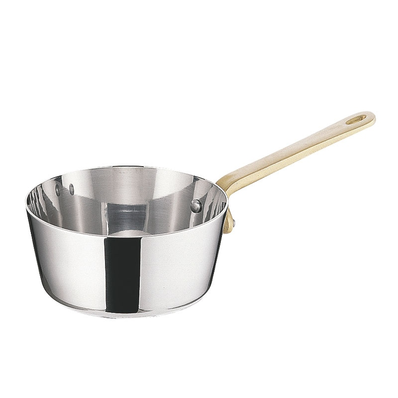 UK 18-8 プチパン 片手テーパー深型鍋(蓋無) 8cm 1個(ご注文単位1個)【直送品】