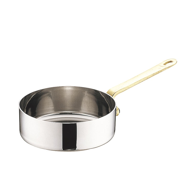 UK 18-8 プチパン 片手浅型鍋(蓋無) 10cm 1個(ご注文単位1個)【直送品】