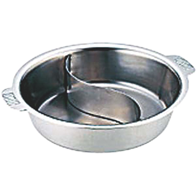 SW ちり鍋 2仕切 29cm(Nbステン) 1個（ご注文単位1個）【直送品】