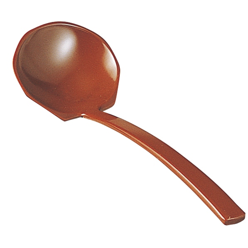 C-70 メラミンお玉(田舎杓子) (茶) 1個（ご注文単位1個）【直送品】