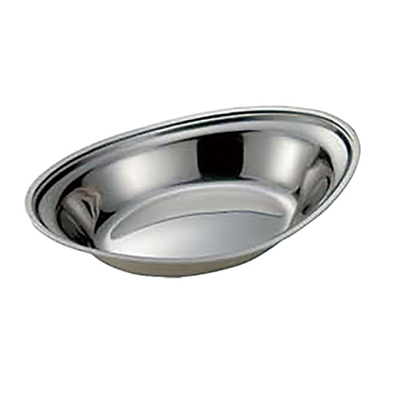 IKD 18-8ベイカー皿 小 9 3/5インチ 1個（ご注文単位1個）【直送品】