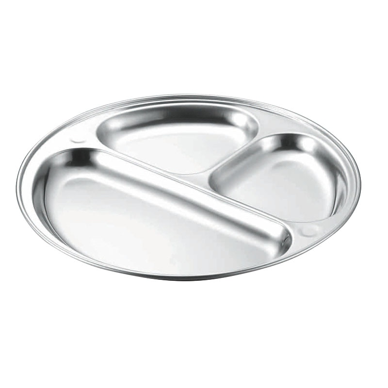 KO 18-8ランチ皿 3ッ切 1個（ご注文単位1個）【直送品】