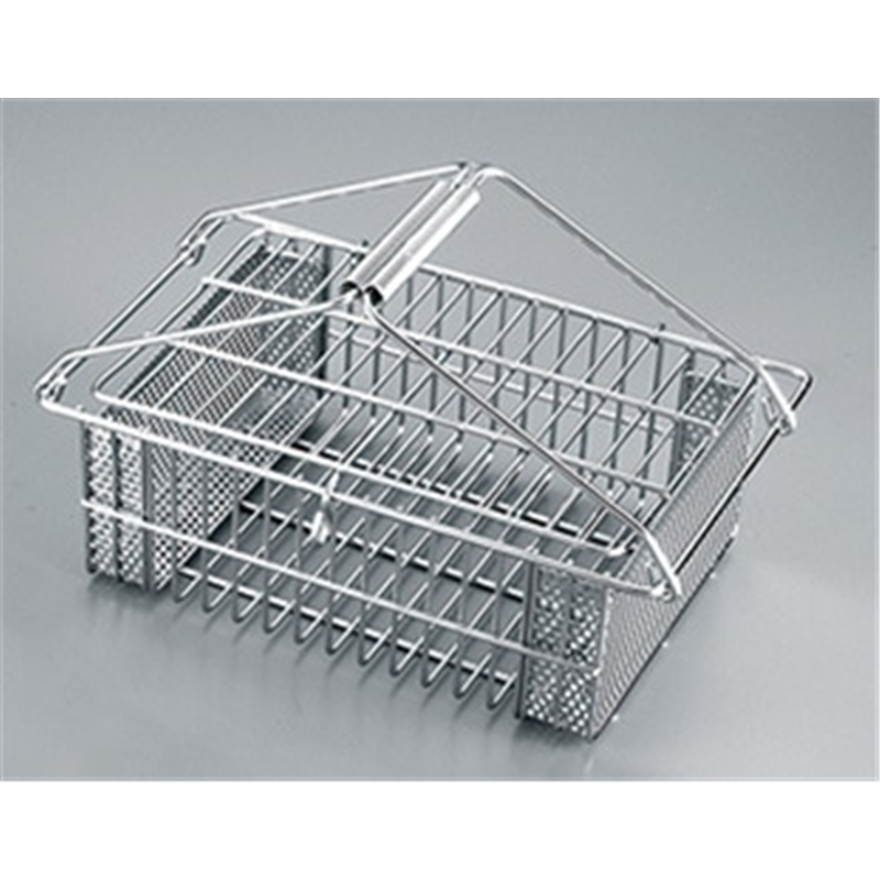 18-8スプーン消毒カゴ 大 1個(ご注文単位1個)【直送品】