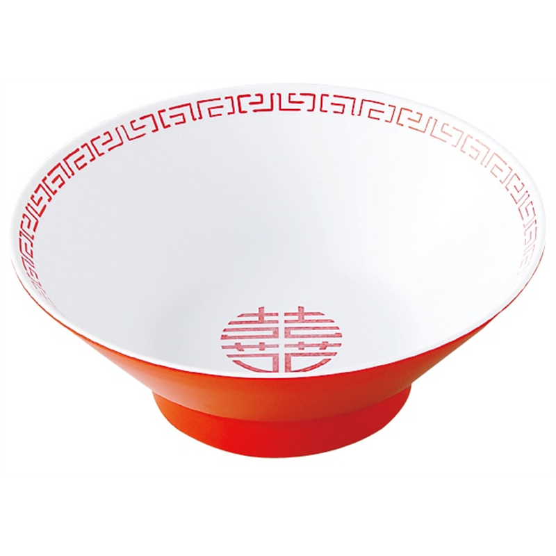 瑞祥 CA-12 中華丼(新形) 白/赤 1個（ご注文単位1個）【直送品】