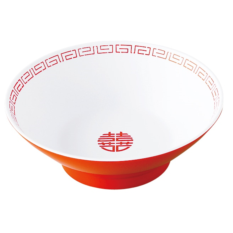 瑞祥 CA-13 中華丼(小) 白/赤 1個（ご注文単位1個）【直送品】