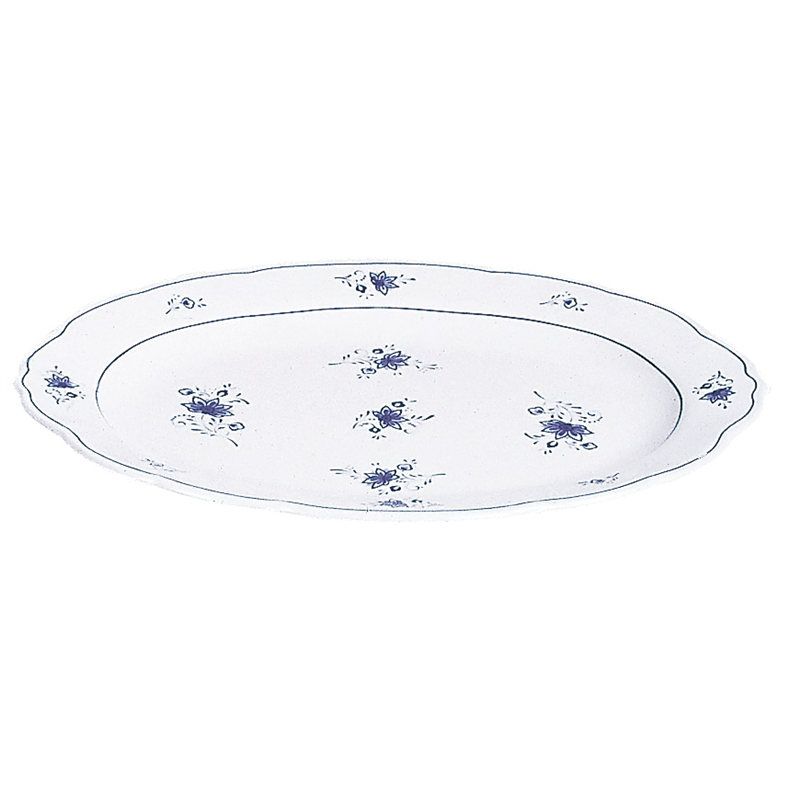 ビューティフラワー BF-12 小判皿12吋 1個（ご注文単位1個）【直送品】