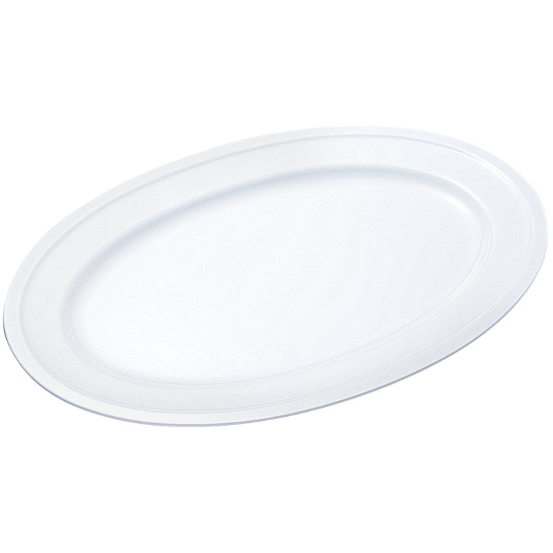 PW-10 小判皿18吋 白無地 1個（ご注文単位1個）【直送品】