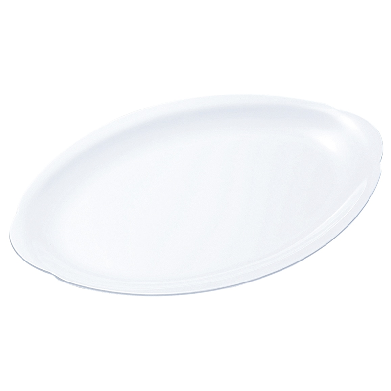 №35W 小判皿プラタン型14吋 (白) 1個（ご注文単位1個）【直送品】