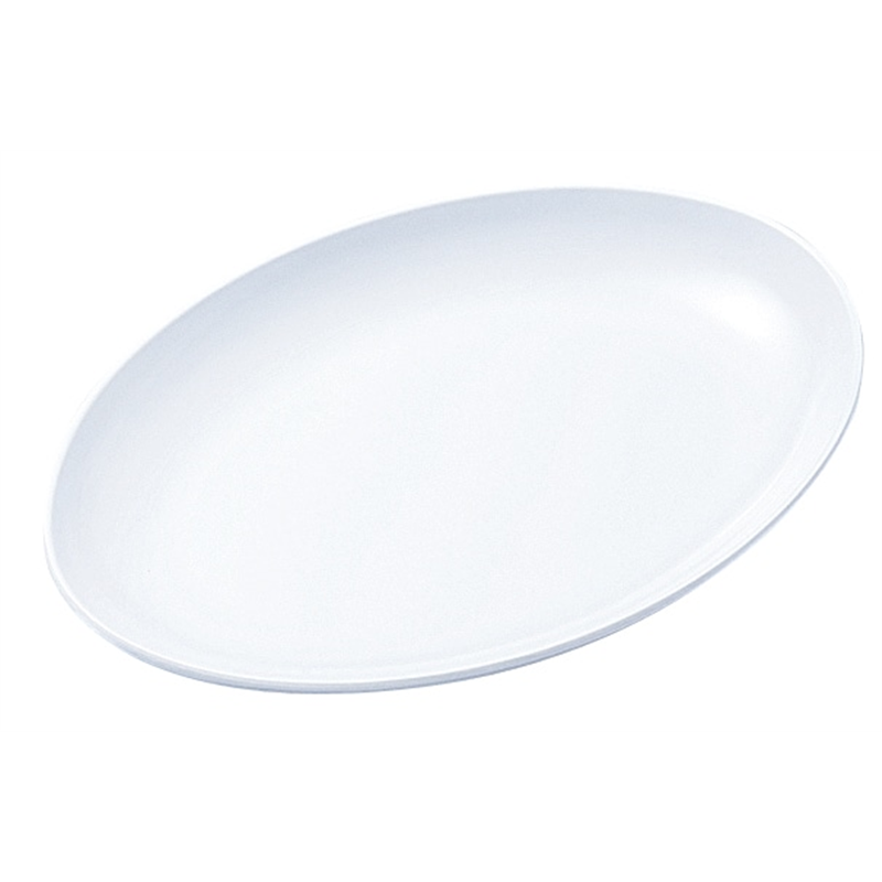 №39BW 小判皿メタ型8.5吋 (白) 1個（ご注文単位1個）【直送品】