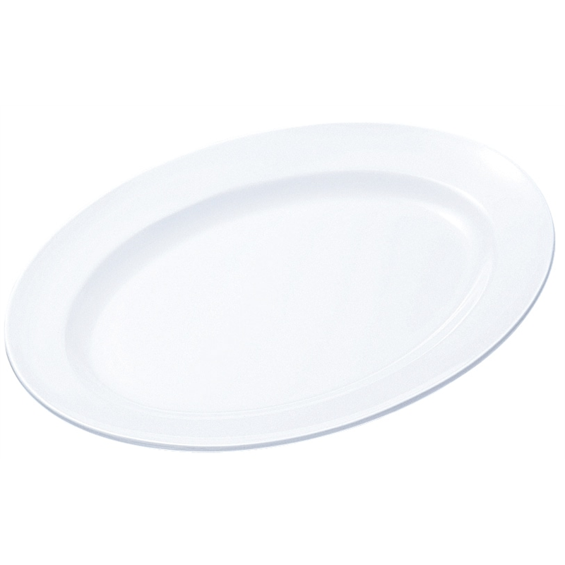 №37W 小判皿(リム型)11.5吋 (白) 1個（ご注文単位1個）【直送品】