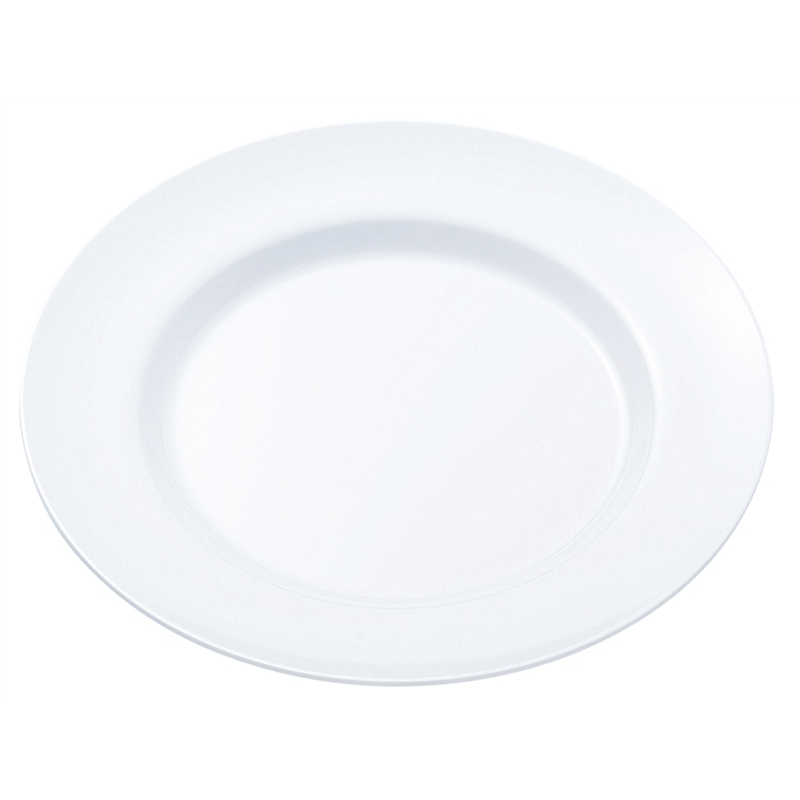 №24W 平皿リム型10吋 250 (白) 1個（ご注文単位1個）【直送品】