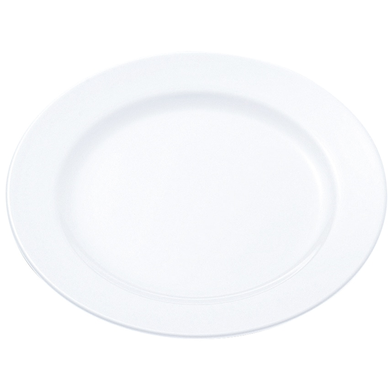 №26BW ライス皿リム型 195 (白) 1個（ご注文単位1個）【直送品】