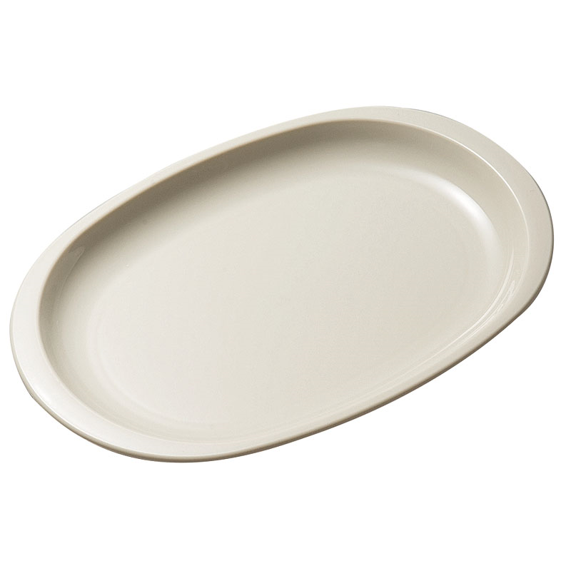 №1707GR ポリプロ小判皿 (グレー) 1個（ご注文単位1個）【直送品】