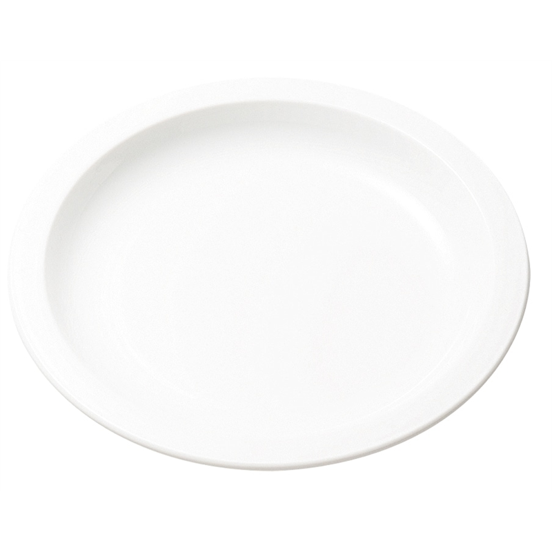 №1706W ポリプロ丸皿20cm (ホワイト) 1個（ご注文単位1個）【直送品】