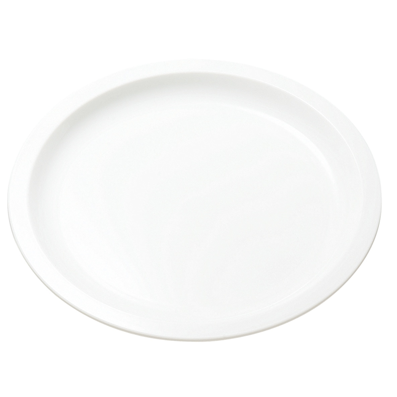 №1708W ポリプロ丸皿26cm (ホワイト) 1個（ご注文単位1個）【直送品】