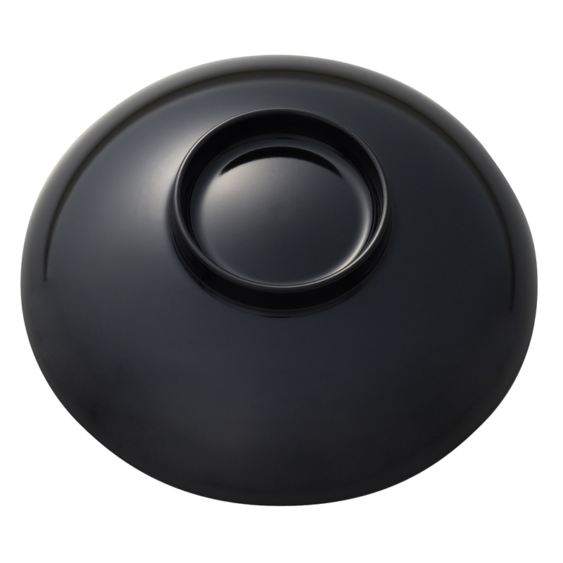 №13WB カスミ型汁椀(フタ) (内朱/黒) 1個（ご注文単位1個）【直送品】