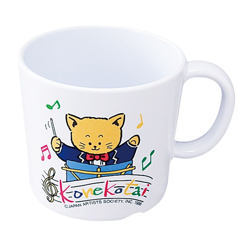 お子様コップ L-115B 片手コップ(大) こねこたい ブルー 1個（ご注文単位1個）【直送品】