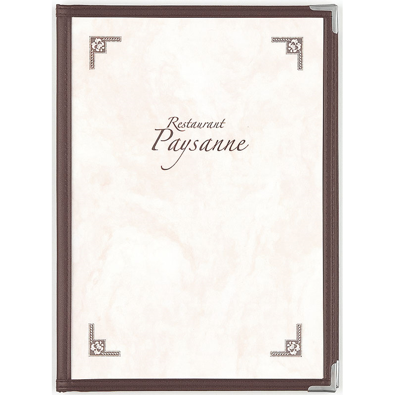 シンビ ABW-10.8P メニューブック 茶 1個（ご注文単位1個）【直送品】