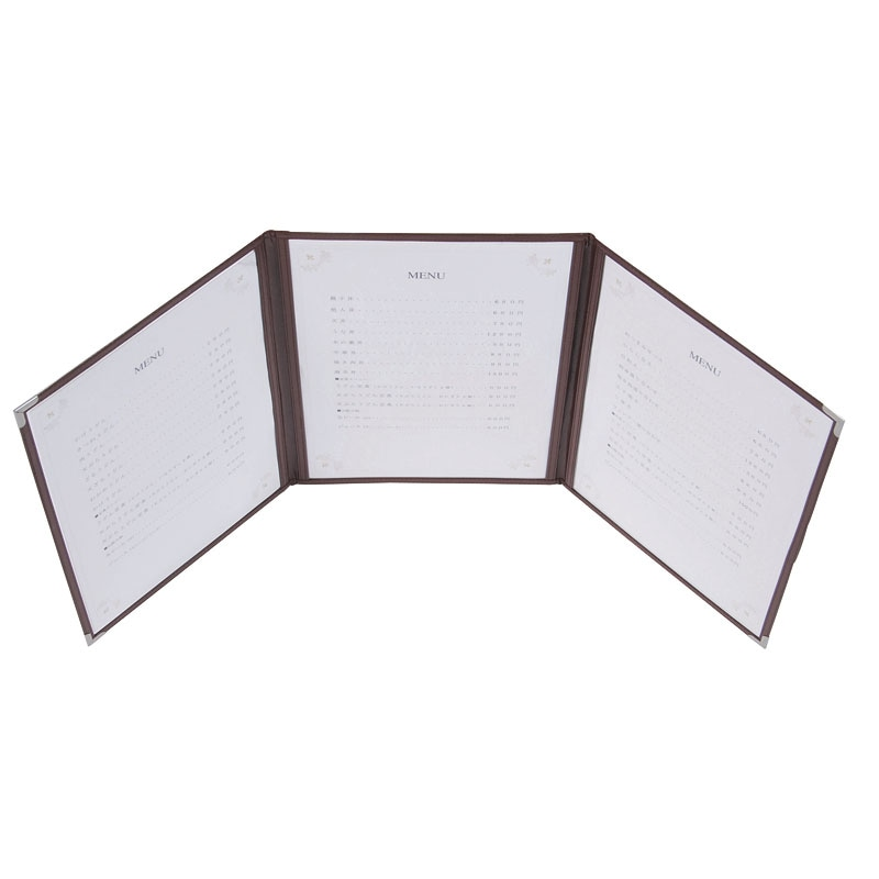 クイックメニュー A4/三折6頁 黒 36018BLK 1個（ご注文単位1個）【直送品】