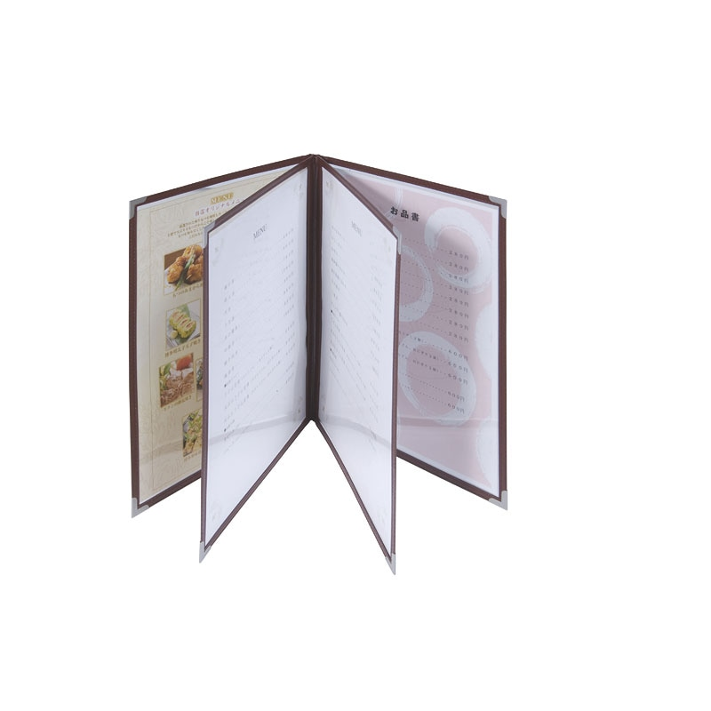 クイックメニュー A4/中綴8頁 黒 36020BLK 1個（ご注文単位1個）【直送品】