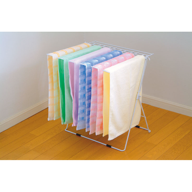 スタンド式タオルハンガー6連ピンチ 14個付 1個(ご注文単位1個)【直送品】