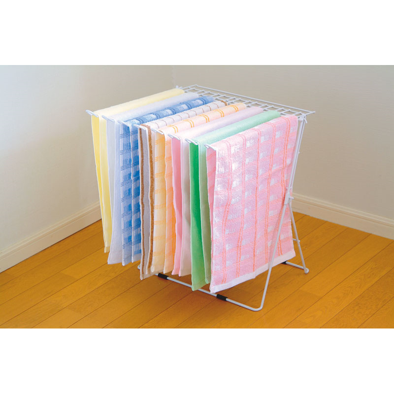 スタンド式タオルハンガー8連ピンチ 14個付 1個(ご注文単位1個)【直送品】