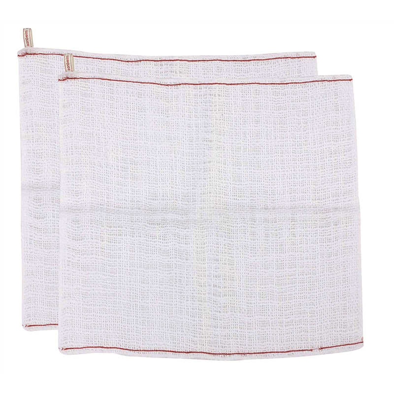 ビストロ先生 綿ガーゼふきん 白 2枚入 1個（ご注文単位1個）【直送品】