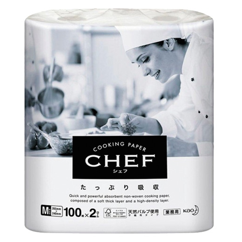 622589kao クッキングペーパー シェフたっぷり吸収 M 1個（ご注文単位1個）【直送品】