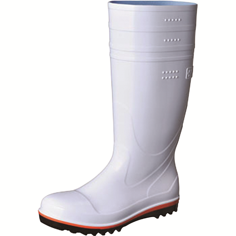 弘進 安全長靴ハイブリーダーガードHB-500白 24cm 1個（ご注文単位1個）【直送品】