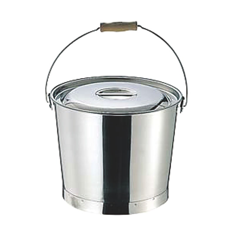 18-8プレスバケツ フタ 10L用 1個(ご注文単位1個)【直送品】