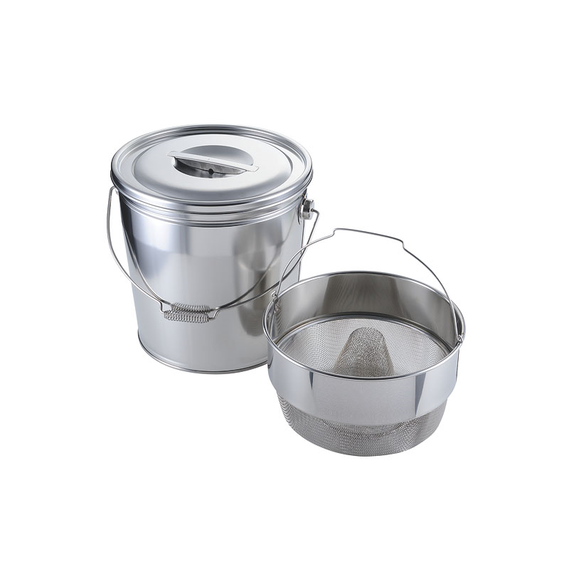 18-8バケットⅡとんがり 荒目 15L V-1312C 1個(ご注文単位1個)【直送品】