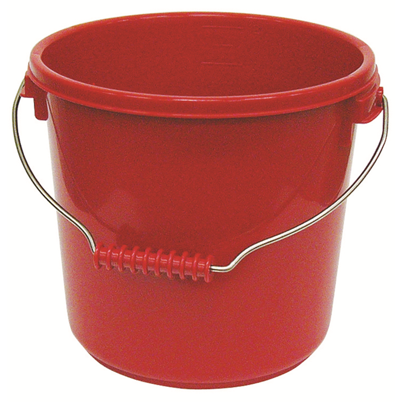 PO-22A(レッド) ポリプロバケツ10L本体 1個(ご注文単位1個)【直送品】