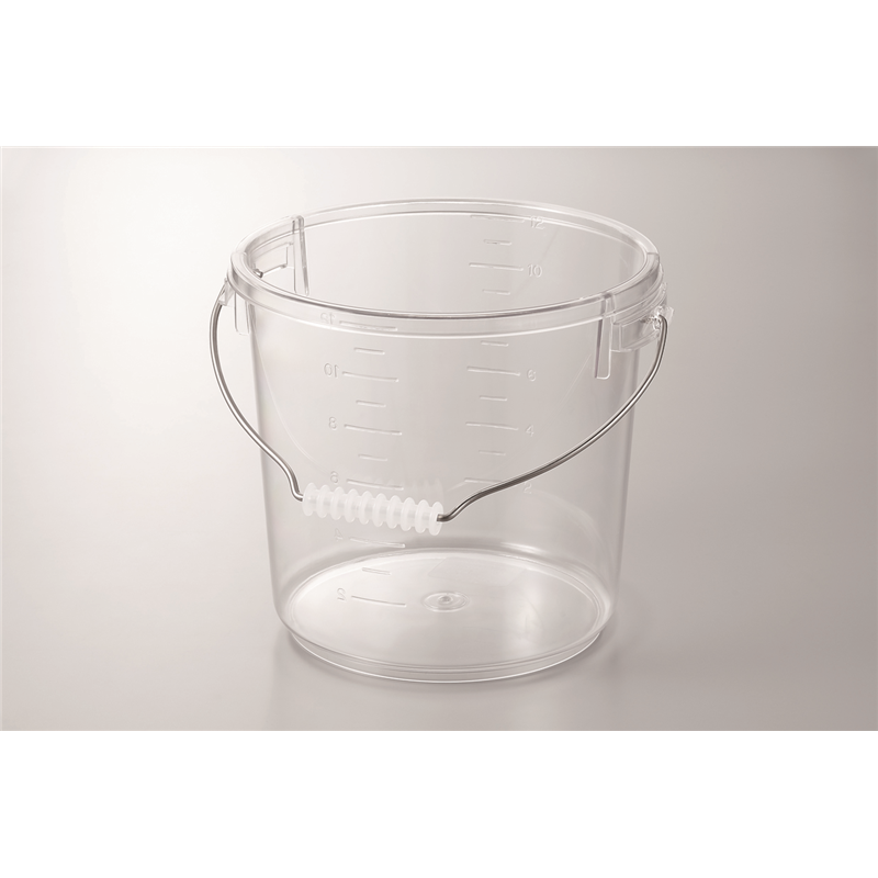 PO-24A(透明) ポリカバケツ10L本体 1個（ご注文単位1個）【直送品】