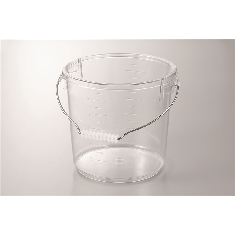 PO-15Aポリカバケツ12.7L本体(透明) 1個（ご注文単位1個）【直送品】