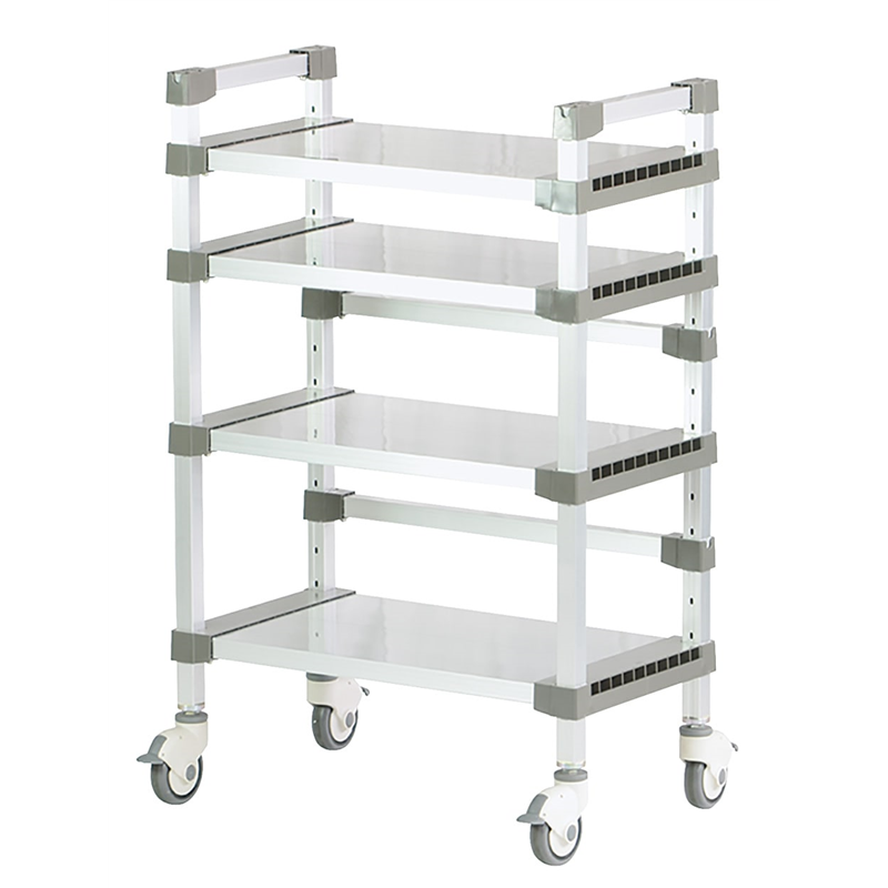 アルアップワゴン W554-2段タイプ(キャスターφ100全ストッパー付) 1個（ご注文単位1個）【直送品】