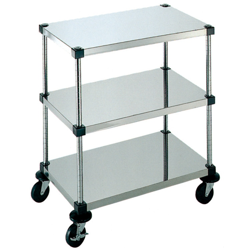 弁慶シェルフワゴン 3段 4-3-3B-7 1個（ご注文単位1個）【直送品】