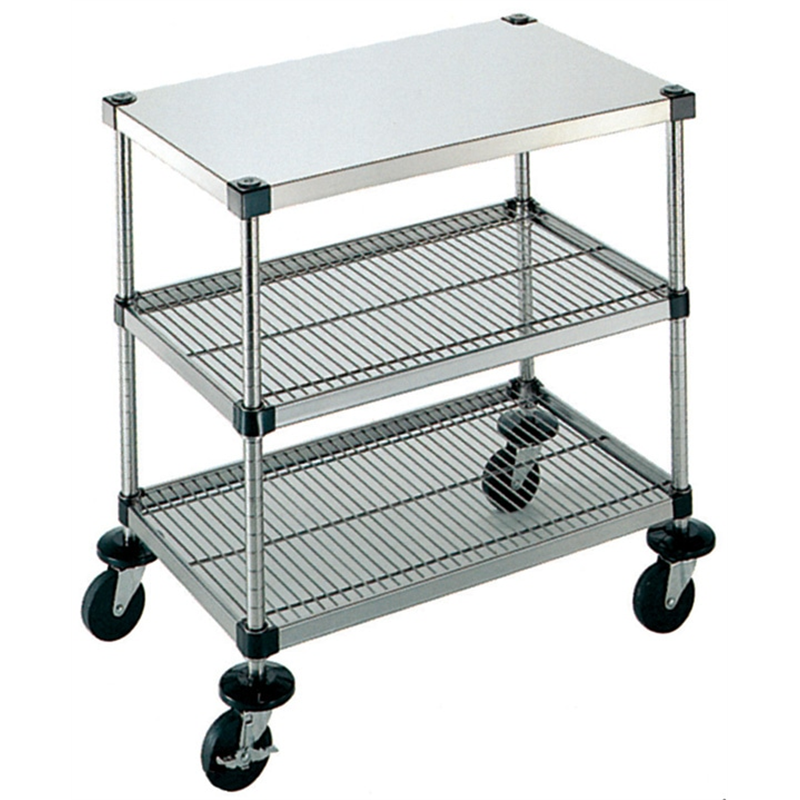 弁慶シェルフワゴン 3段 4-3-B-2M-9 1個（ご注文単位1個）【直送品】